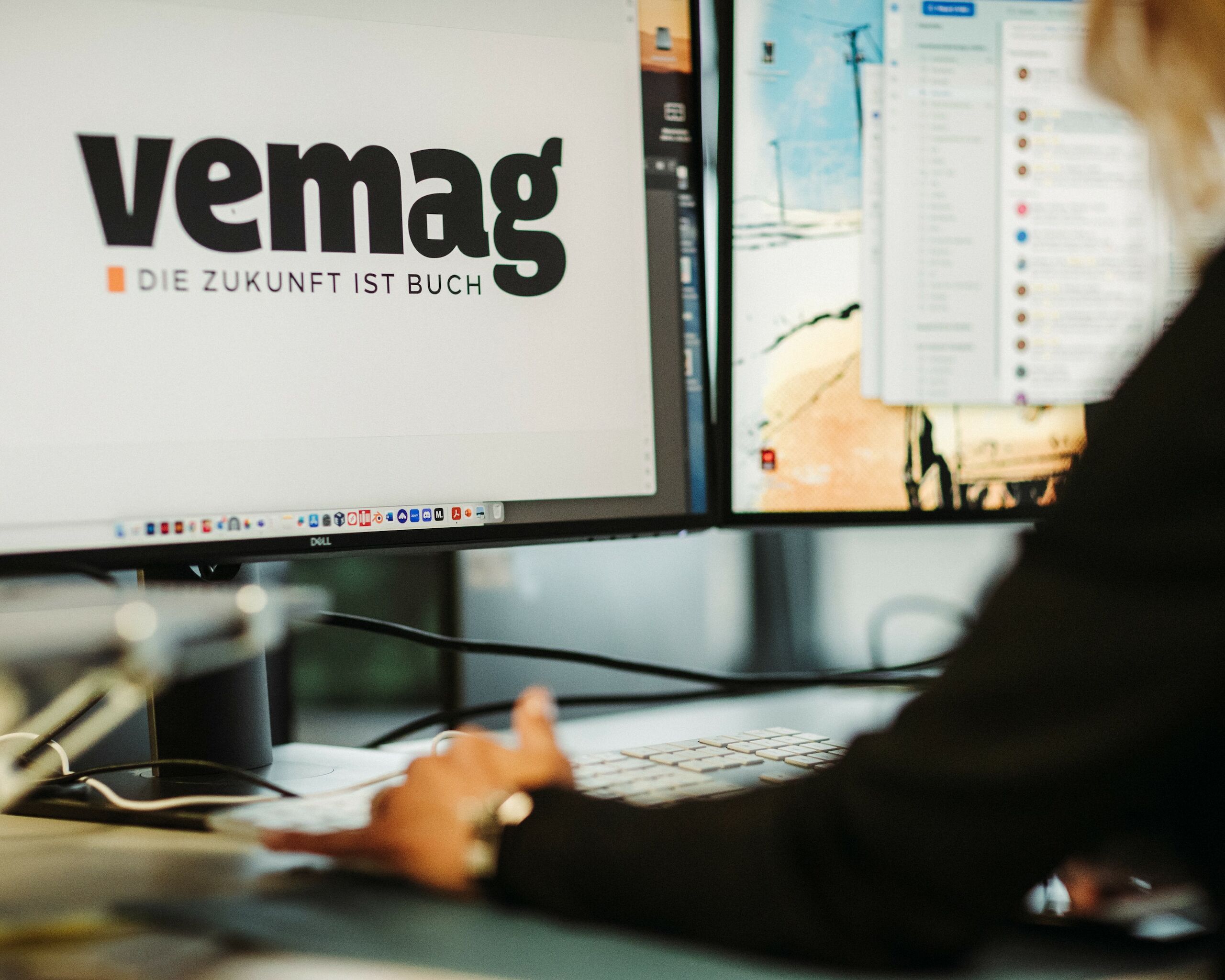 Das Vemag-Logo auf einem Bildschirm