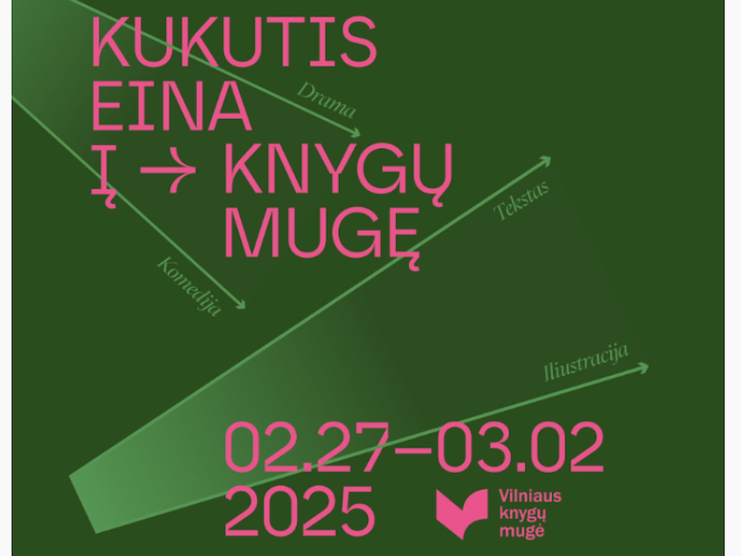 Logo der Buchmesse von Vilnius