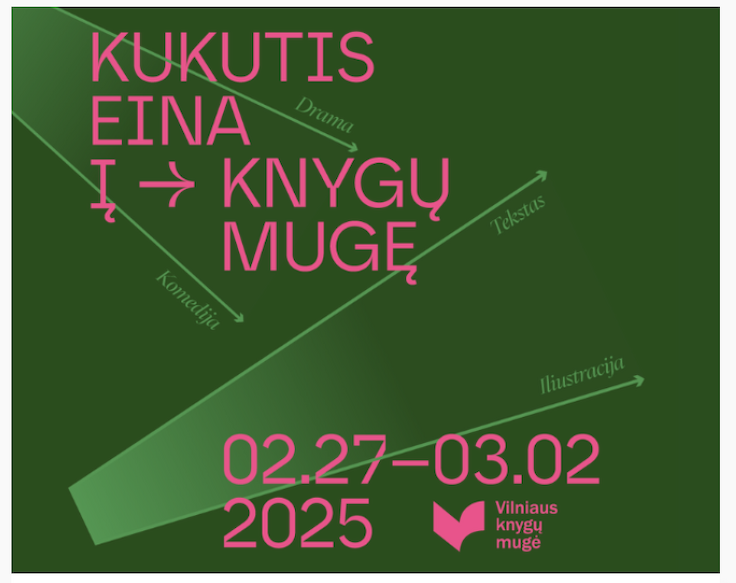 Logo der Buchmesse von Vilnius